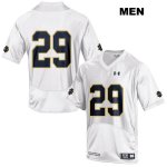 Notre Dame Fighting Irish Men's Matt Salerno #29 White Under Armour No Name Authentic Stitched College NCAA Football Jersey HKZ5799DQ